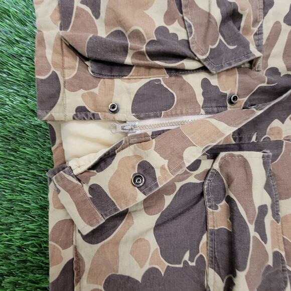 Vintage 80s Field-Line Camo Jacket Medium 23x29 Duck Hunting - Picture 8 of 16